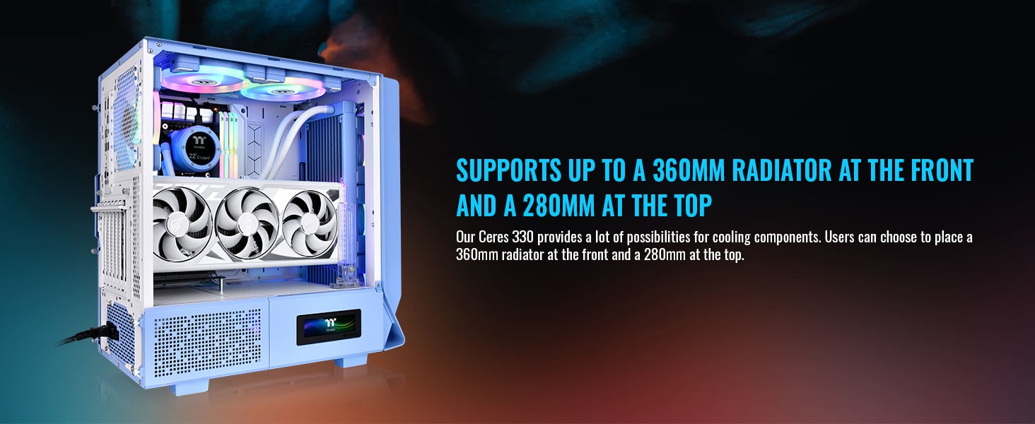 Thermaltake Ceres 330 TG ARGB Mid Tower E-ATX Case